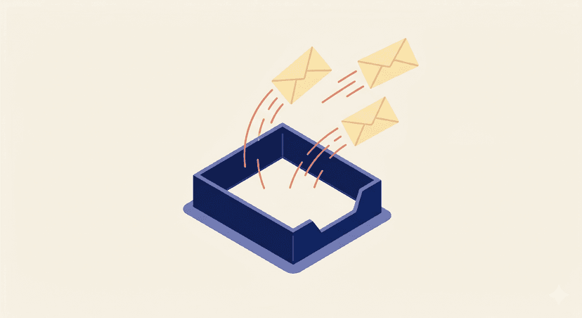 Byrå med e-postkampanjer, fakturaautomation och onboarding — illustration